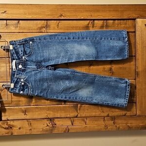 Levi's 505 Regular Blue Adjustable Waist Jeans Kids Size 5 Reg